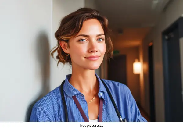 Portrait of a Confident Female Healthcare Professional