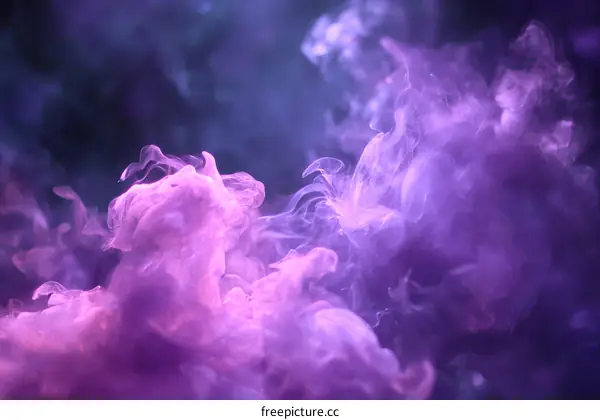 Abstract Colorful Smoke Formation