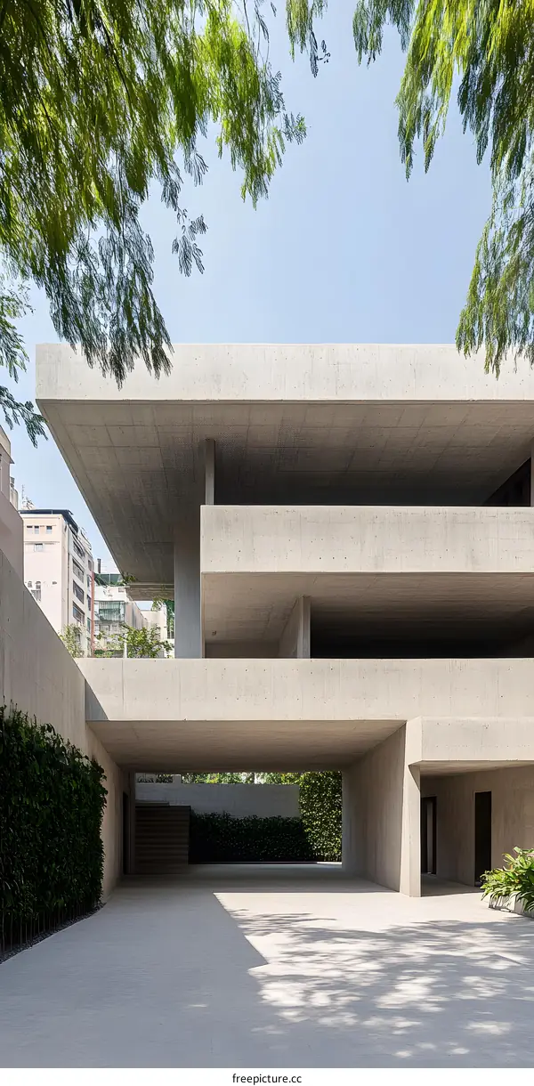 Minimalist Concrete Building Architecture Design