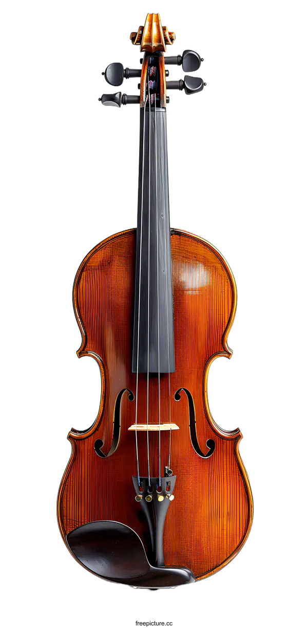 [Transparent Background PNG]An old violin with a white background