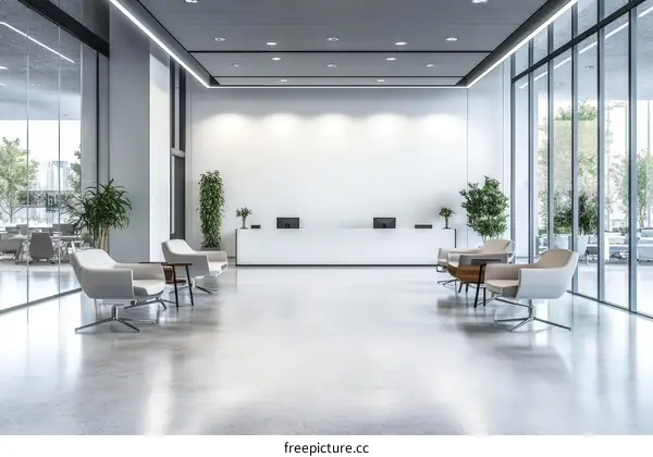 Modern Office Lobby Interior Design