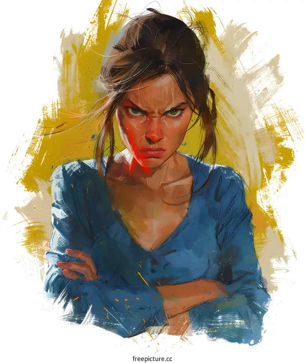 portrait of a determined woman