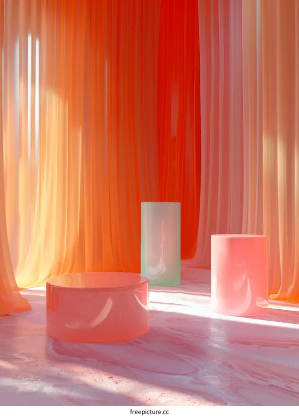 Modern Minimalist Interior Design with Geometric Forms