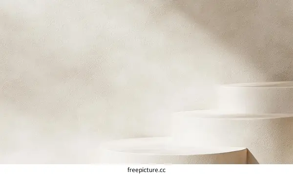 Elegant Minimalist White Display Podium