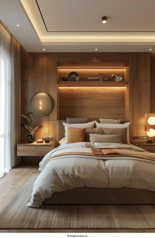Modern Wooden Bedroom Interior Design