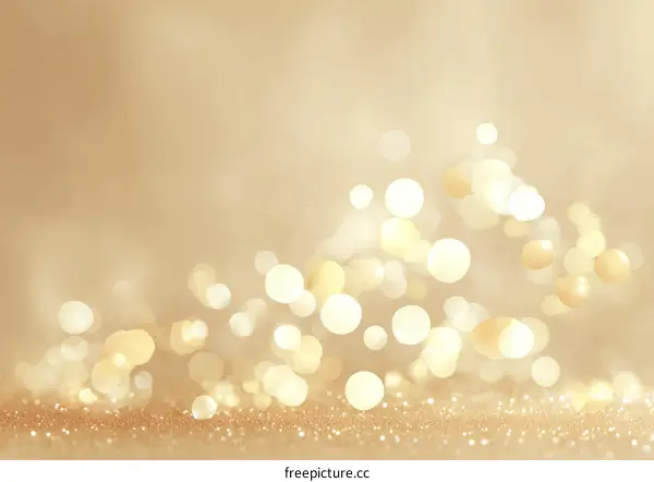 Golden Bokeh Background with Glitter
