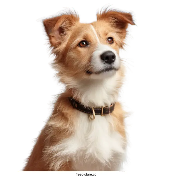 [Transparent Background PNG]Close-up Portrait of a Young Dog