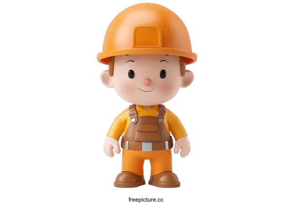 [Transparent Background PNG]construction worker