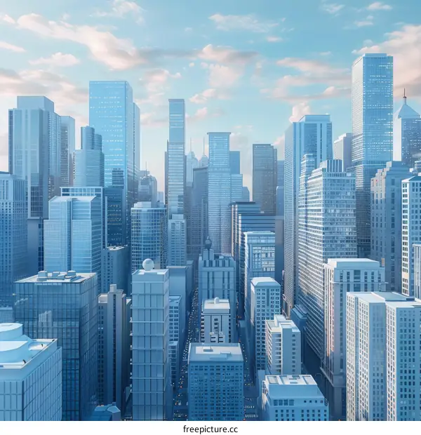 Modern Skyscrapers Reaching for the Sky