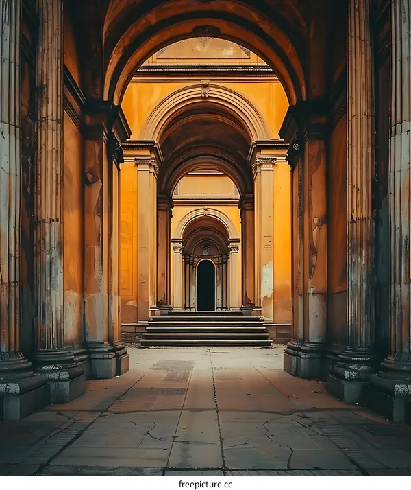 Archway Entrance to an Old Building
