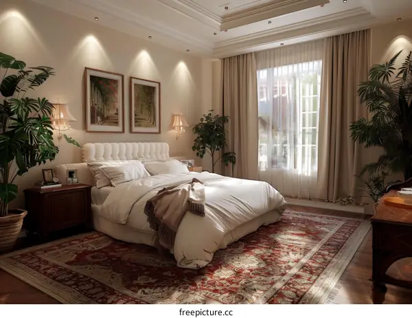 Luxurious European Bedroom Enriched by Elegant Decor