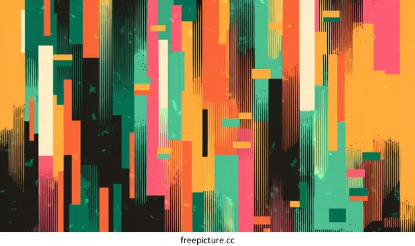 Abstract Colorful Geometric Pattern Design