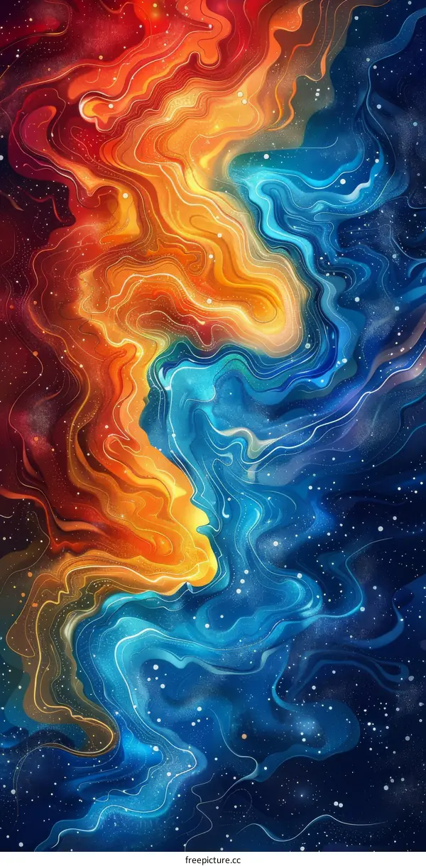 Space Abstract: Nebula Swirls