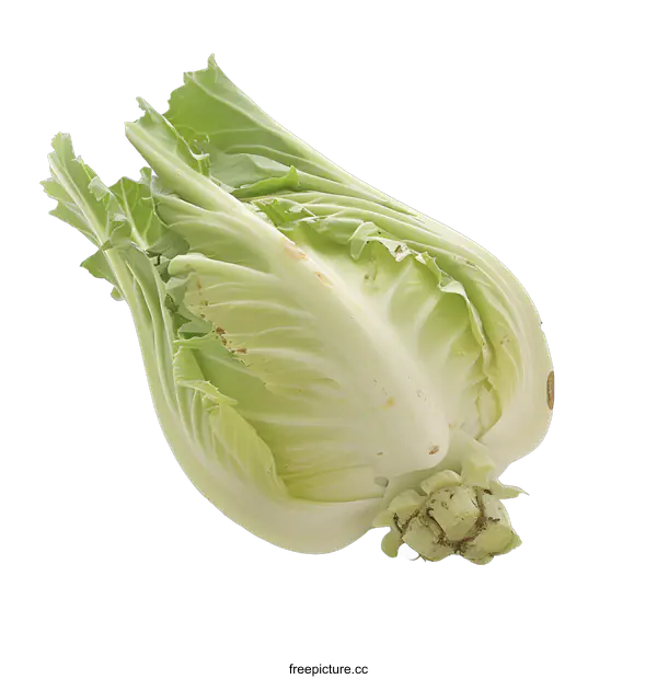[Transparent Background PNG]Fresh Green Bok Choy Isolated On White Background