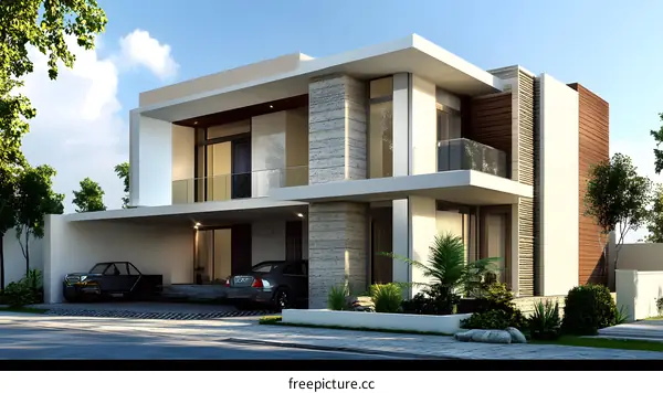 Modern Architecture House Design With Landscaping