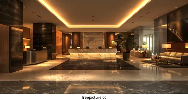Modern Hotel Lobby Interior Design