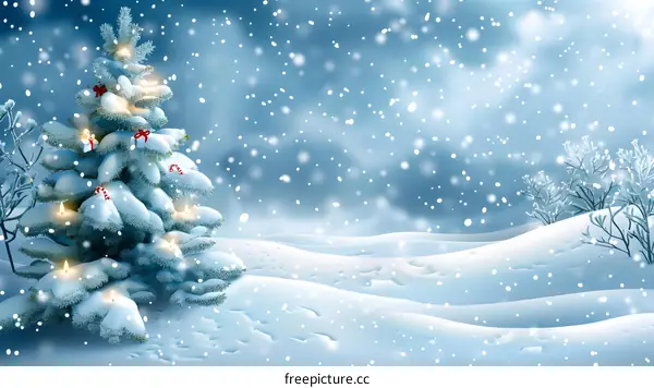Christmas Snow Scene