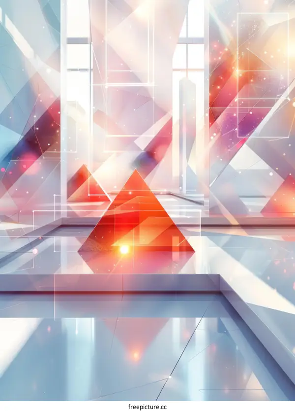 futuristic geometric shapes abstract background