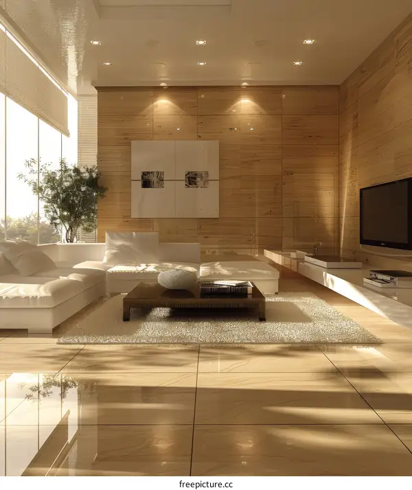 Modern Living Room with Natural Sunlight and Airy Design