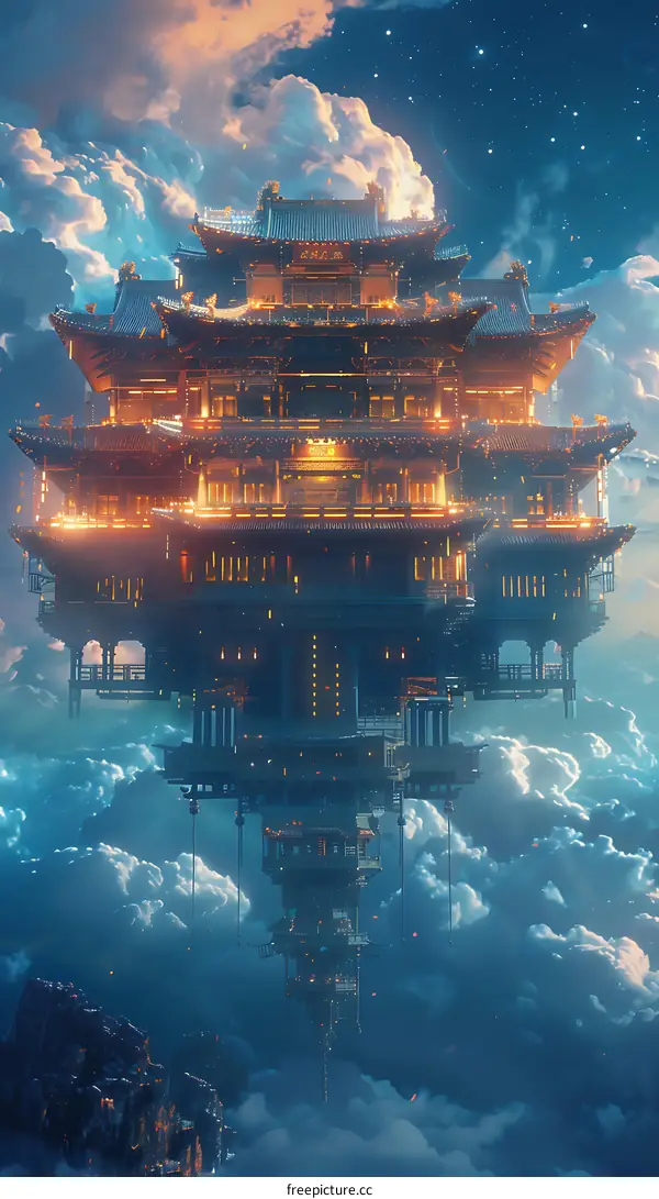 Fantasy Floating Temple