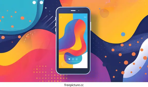 Abstract Colorful Phone Background