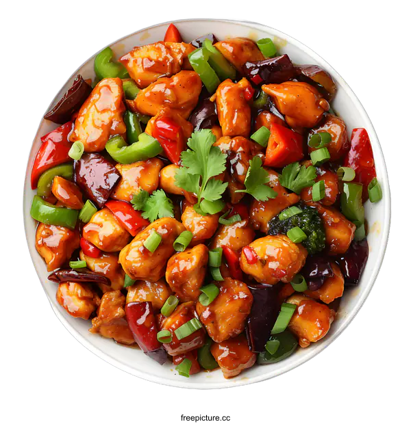 [Transparent Background PNG]kung pao chicken