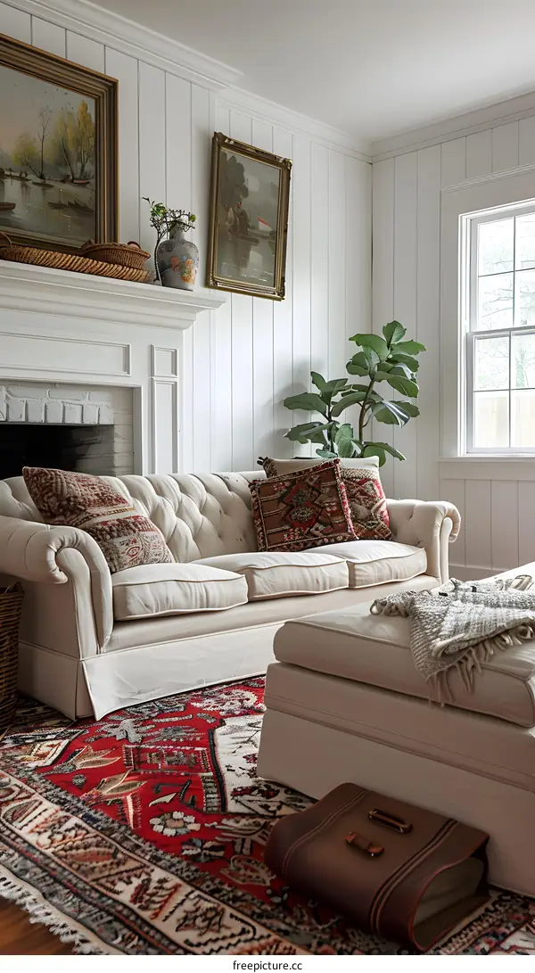 American country style living room