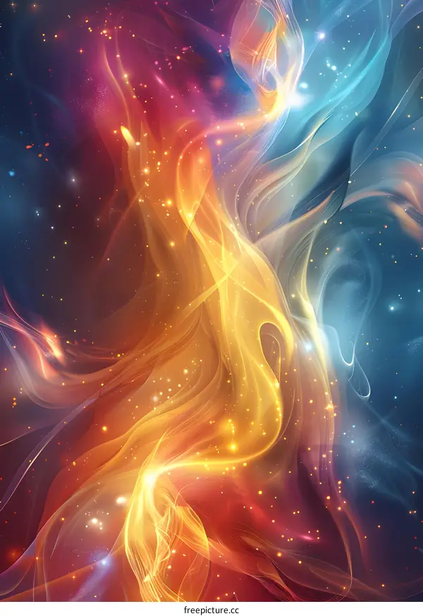 Fire and Ice Abstract