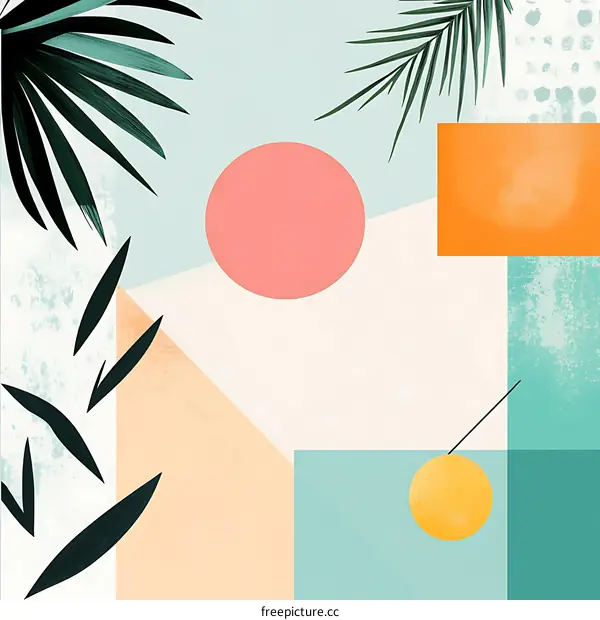 Abstract Tropical Leaves and Geometric Shapes