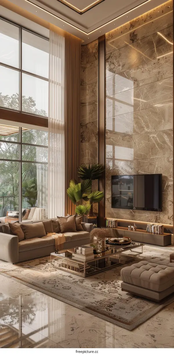 Modern minimalist living room