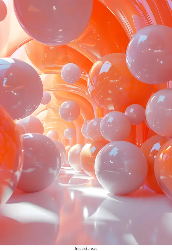 Pink and White Tunnel