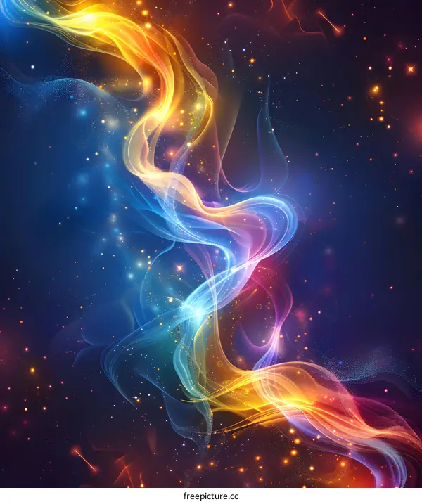 Colorful auspicious clouds