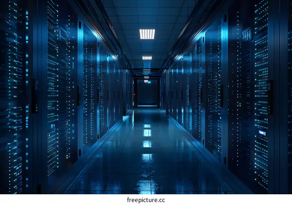 Server Room Data Center Technology Interior Design