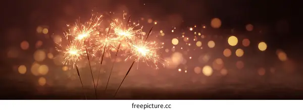 Sparkler Fireworks Celebration Night Background