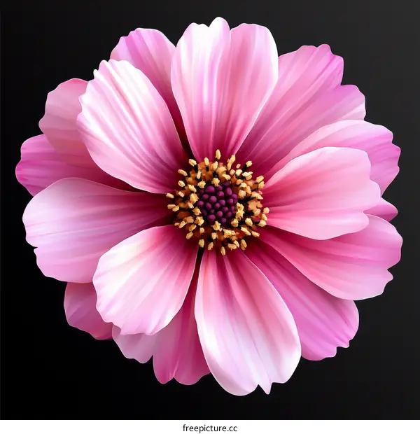 Close-up Pink Flower Illustration