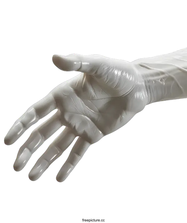 [Transparent Background PNG]3D rendering of a hand