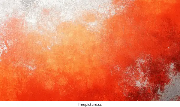 Abstract Grunge Texture Background in Orange-Red