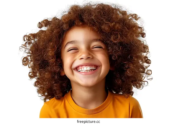 Happy Child Portrait Close Up