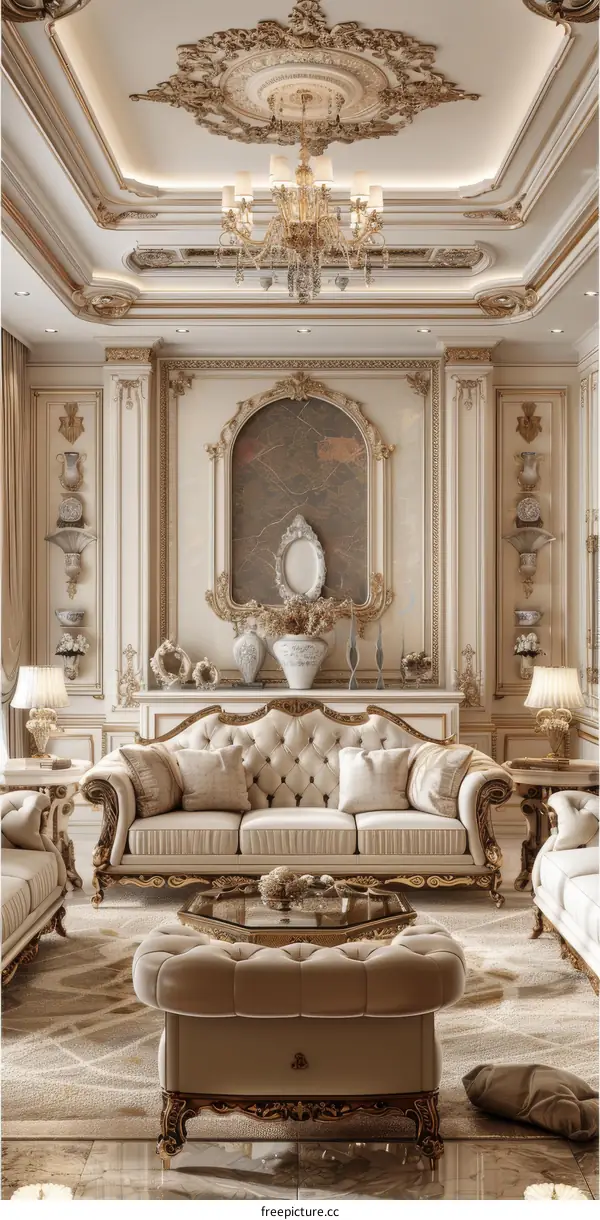 Luxurious and Spacious Living Room