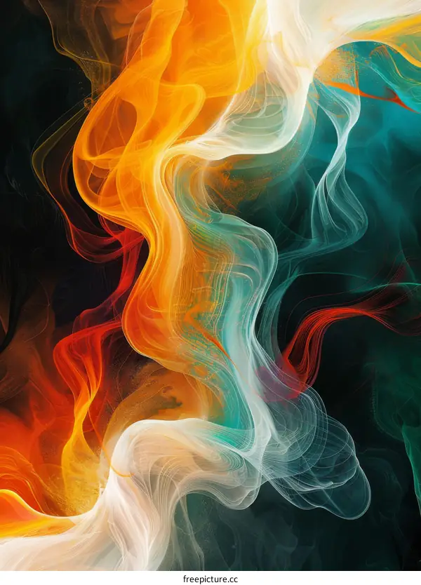 Abstract Flowing Colors
