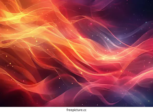 Fire and Nebulae: A Cosmic Dance