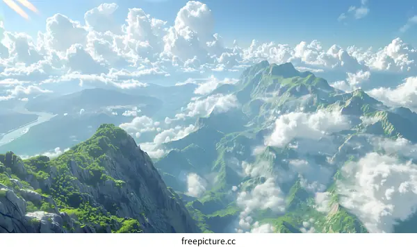 Majestic mountains and rivers