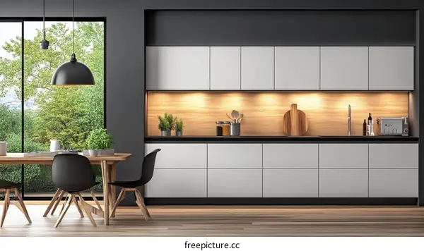 Modern Kitchen Interior Design with Natural Light