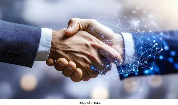 Business Partnership Digital Network