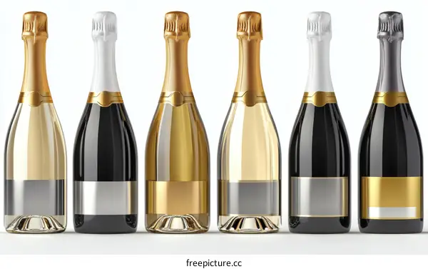 Luxury Champagne Bottles Set