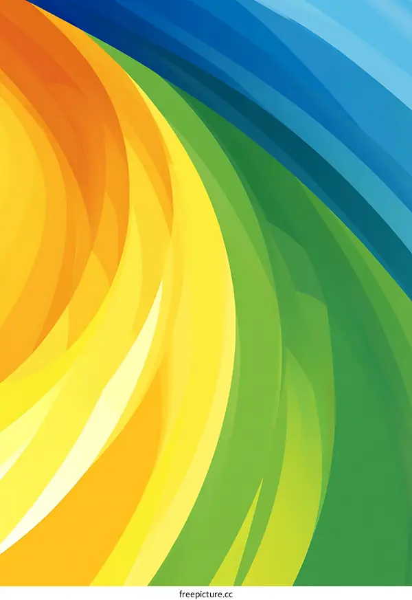 Abstract Background with Colorful Swirls