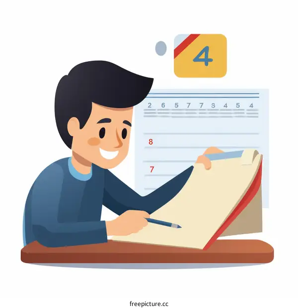 A diligent student is studying