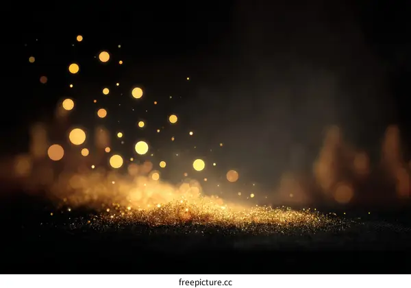 Golden Glittering Background for Luxury Products