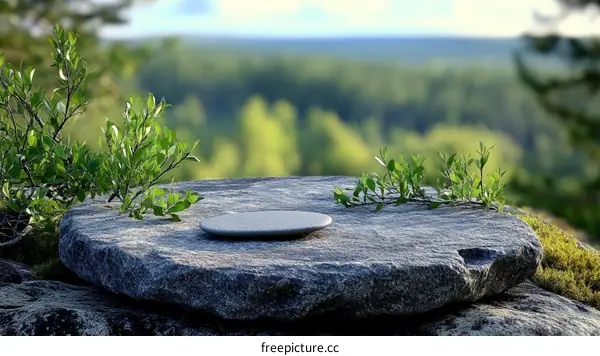 Nature Stone Tableware Outdoor Scenery