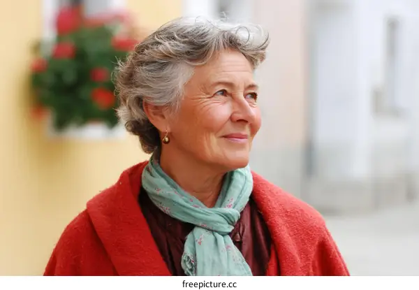 Portrait of a Senior Woman Outdoors